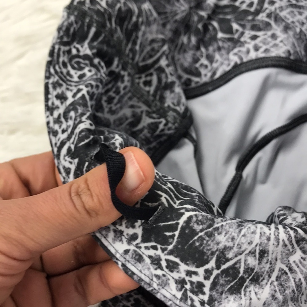 Lululemon Fast & Free 7/8 Tight II *Nulux 25" Serigraph Starlight Black Multi - Picture 5 of 7